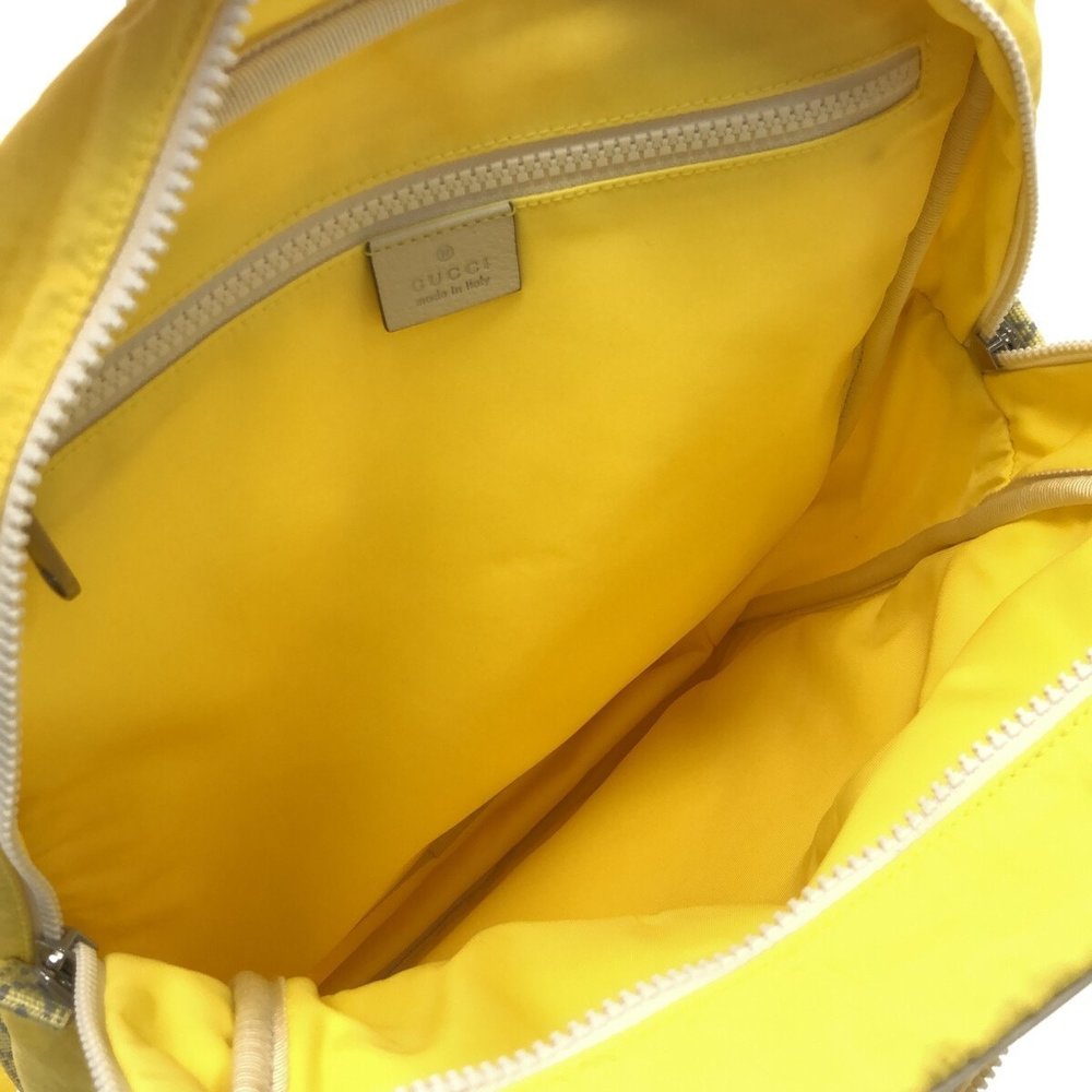 Gucci Interlocking G Medium Backpack Yellow Gray … - image 6